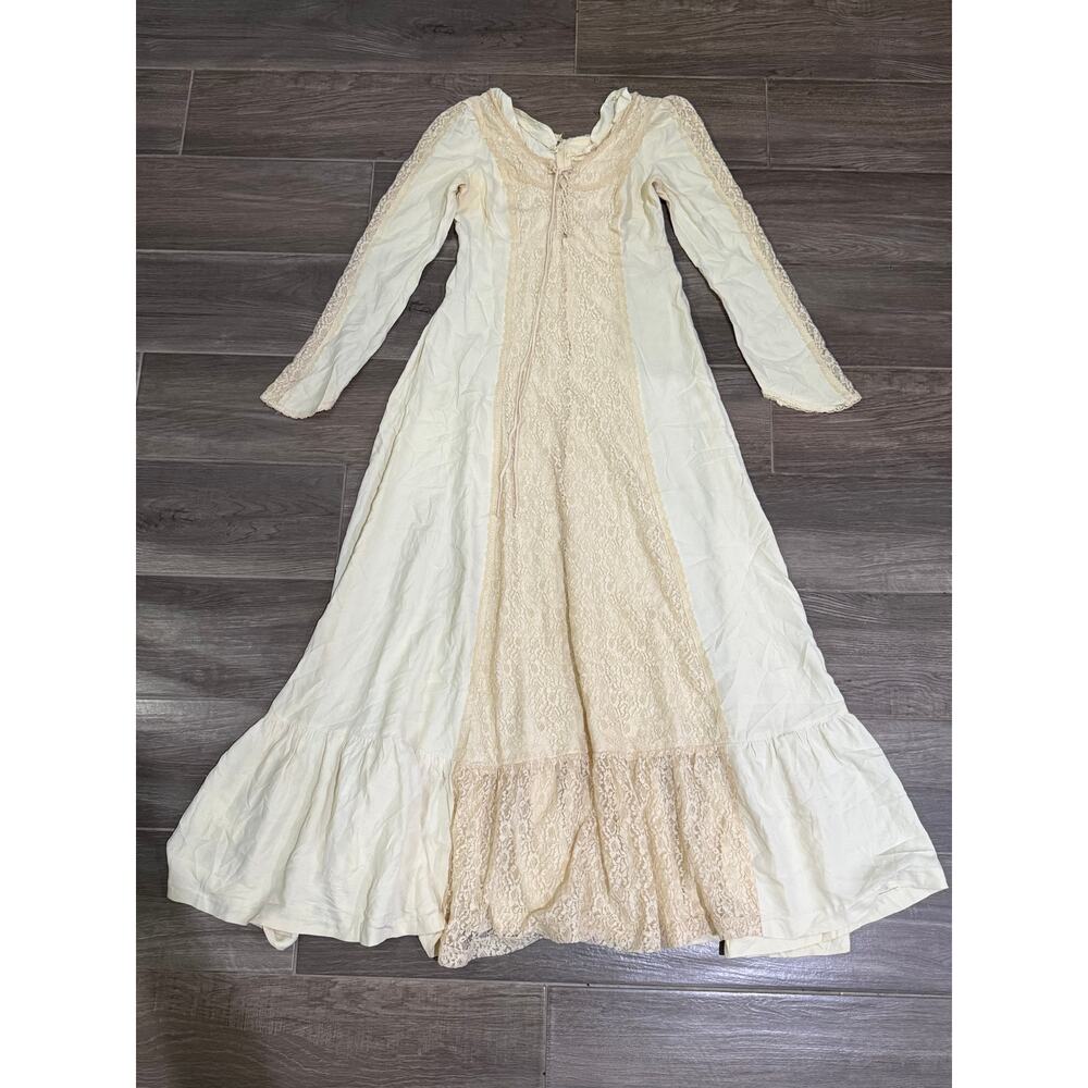 Vintage 70s Gunne Sax Jessica McClintock Prairie Cottage Dress 11